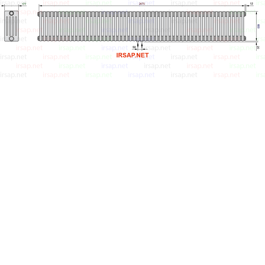 Радиатор IRSAP Tesi 50600/55 T50 CL 01